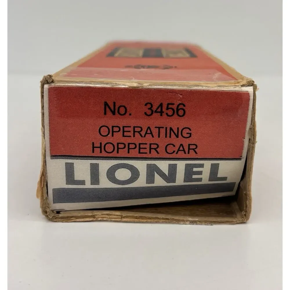 Lionel Postwar Norfolk & Western Operating Hopper Car Black 3456 w/ Original Box